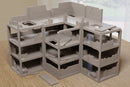 Verlassenes Industriegebäude STL – 28mm Modulare Ruinenfabrik | Zona Alfa / Postapokalyptisches Wargaming-Gelände – Digitaler Download .STL-Datei für 3D-Druck