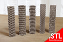 Texture Roller Set for XPS Foam – 5 Terrain Patterns - Digital Download .STL Files for 3D Printing