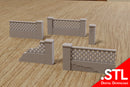 Tobruk Lattice Town Walls - Digital Download .STL Files for 3D Printing