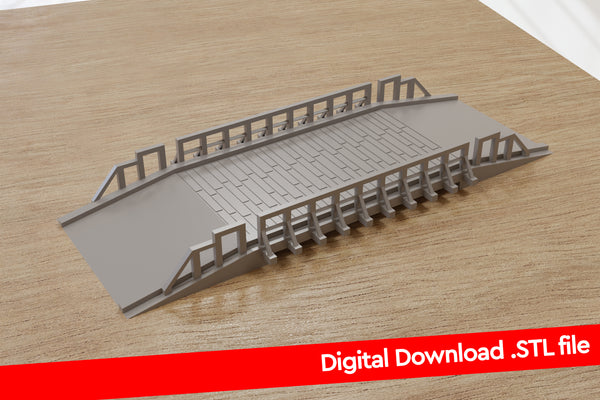 Wooden Bridge - Digital Download .STL Files for 3D Printing