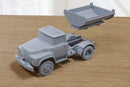 ZiL 130 Sovjet Dump Truck - 28mm Miniatuur Wargaming/Zona Alfa/Koude Oorlog Voertuig - Digitale download. STL-bestand voor afdrukken in 3D (kopie)