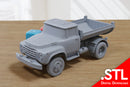 ZiL 130 Sovjet Dump Truck - 28mm Miniatuur Wargaming/Zona Alfa/Koude Oorlog Voertuig - Digitale download. STL-bestand voor afdrukken in 3D (kopie)