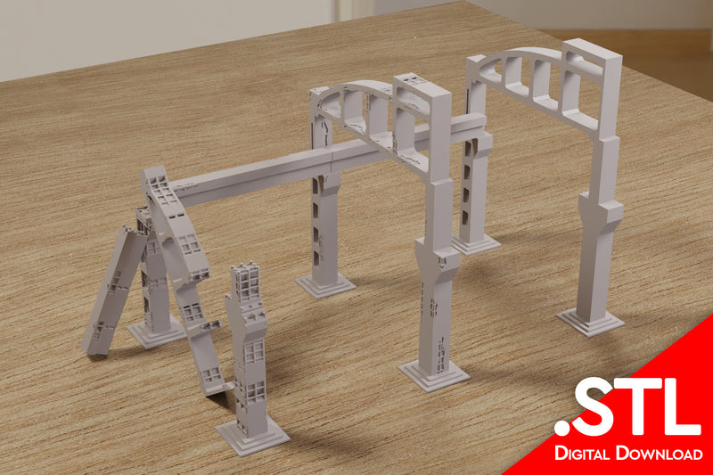 Large Hall Construction - Zona Alfa Wargaming Terrain - Digital Download .STL file for 3D Printing
