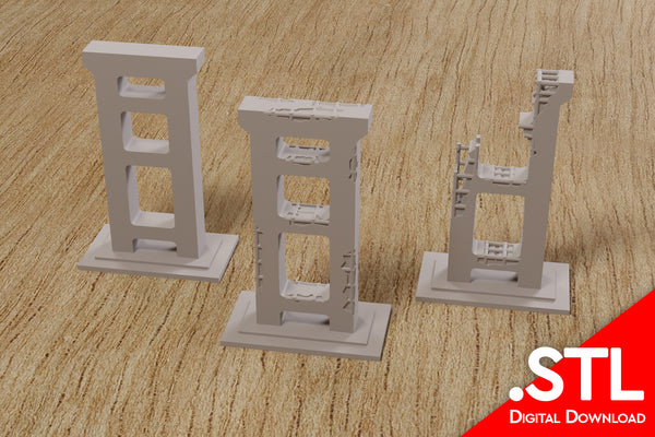 Transit Support Pilar - Zona Alfa Wargaming Terrain - Digital Download .STL file for 3D Printing
