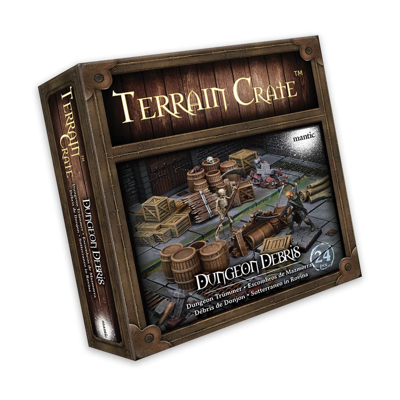 Terrain Crate: Dungeon Crates and Barrels – Fantasy Terrain Set (28mm–32mm)