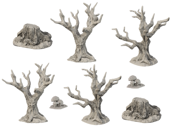 Geländekiste: Gothic Grounds – Haunted Woods Geländeset (28 mm–30 mm)