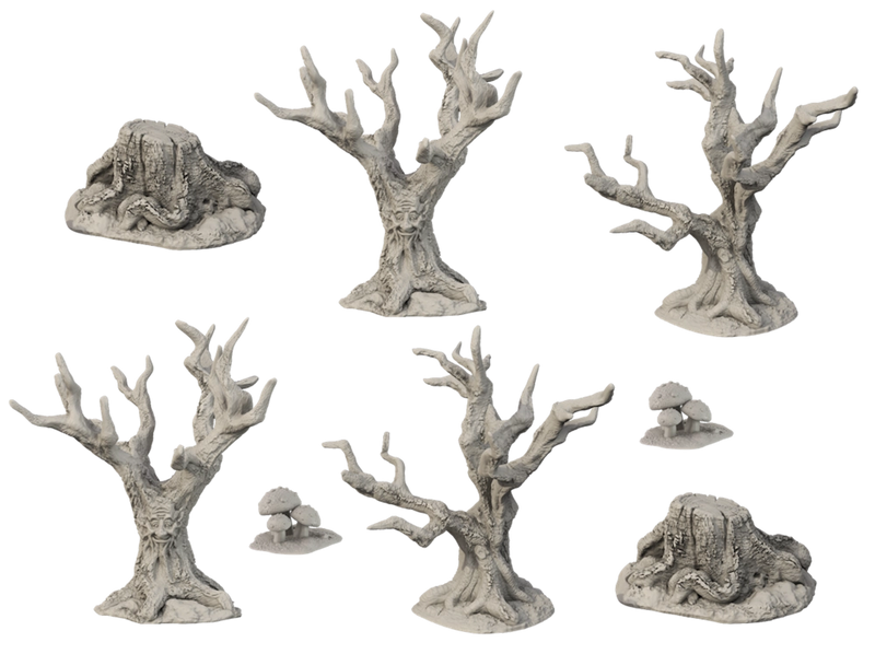 Terrain Crate: Gothic Grounds – Haunted Woods Terrain Set (28mm–30mm)