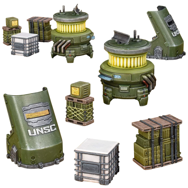 UNSC Scatter Terrain Set – Compatible with Halo: Flashpoint