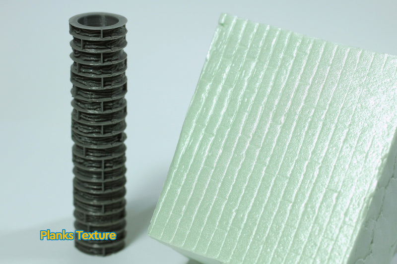 Texture Roller Pin for Styrodur,XPS-Foam and Clay | 28mm ,32mm Terrain | Bolt-Action, DnD, Star War Legion