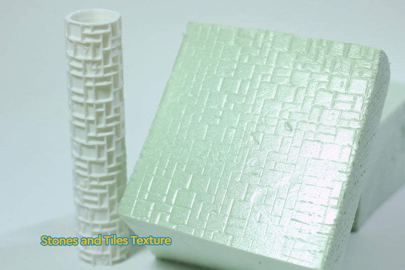 Texture Roller Pin for Styrodur,XPS-Foam and Clay | 28mm ,32mm Terrain | Bolt-Action, DnD, Star War Legion