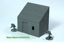 Stone Normandy Shed - 3D Printed Wargaming Terrain, 28mm Scale