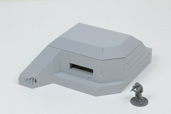 Regelbau Type 667 Bunker - Tabletop Wargaming WW2 Terrain | 15mm 20mm 28mm Miniature 3D Printed Model | Bolt Action
