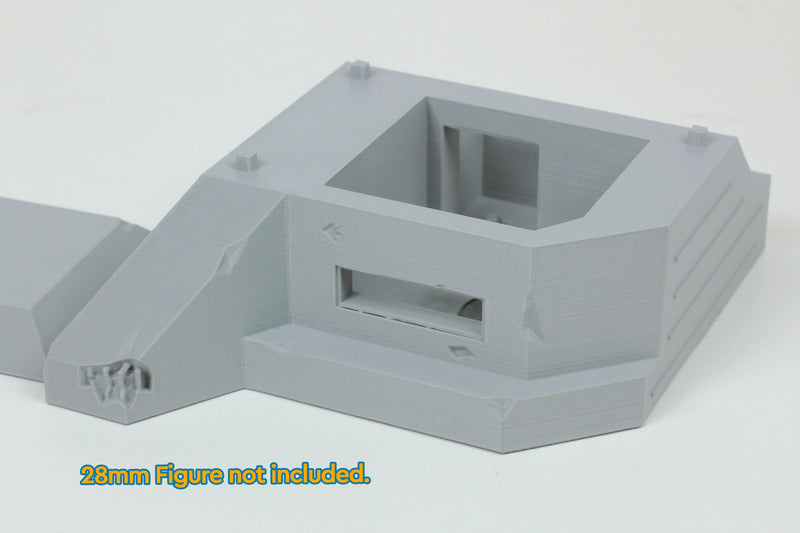 Regelbau Type 667 Bunker - Tabletop Wargaming WW2 Terrain | 15mm 20mm 28mm Miniature 3D Printed Model | Bolt Action