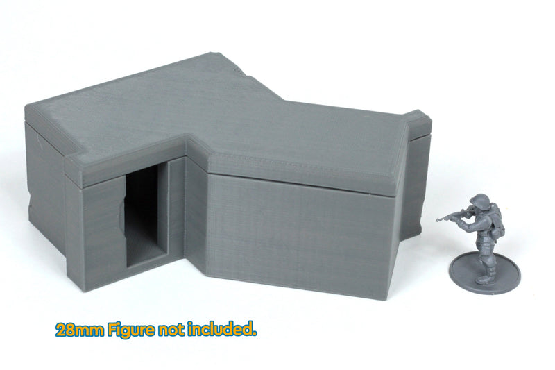 MG Stand Bunker - Tabletop Wargaming WW2 Terrain | 15mm 20mm 28mm Miniature 3D Printed Model | Bolt Action