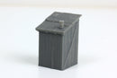 Rural Toilet - Tabletop Wargaming WW2 Terrain - 15mm - 20mm - 28mm - HO - Miniature 3D Printed Model