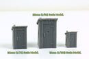 Rural Toilet - Tabletop Wargaming WW2 Terrain - 15mm - 20mm - 28mm - HO - Miniature 3D Printed Model