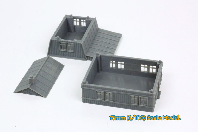 Traditional Soviet Dacha House - Tabletop Wargaming WW2 Terrain | 15mm 20mm 28mm HO Miniature 3D Printed Model | Bolt Action