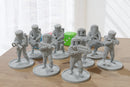 Hazmat Squad - Modern Wargaming Miniatures for Tabletop RPG - 20mm / 28mm / 32mm Scale Minifigures