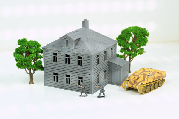 Dacha Villager House - Tabletop Wargaming WW2 Terrain | 15mm 20mm 28mm HO Miniature 3D Printed Model | Bolt Action