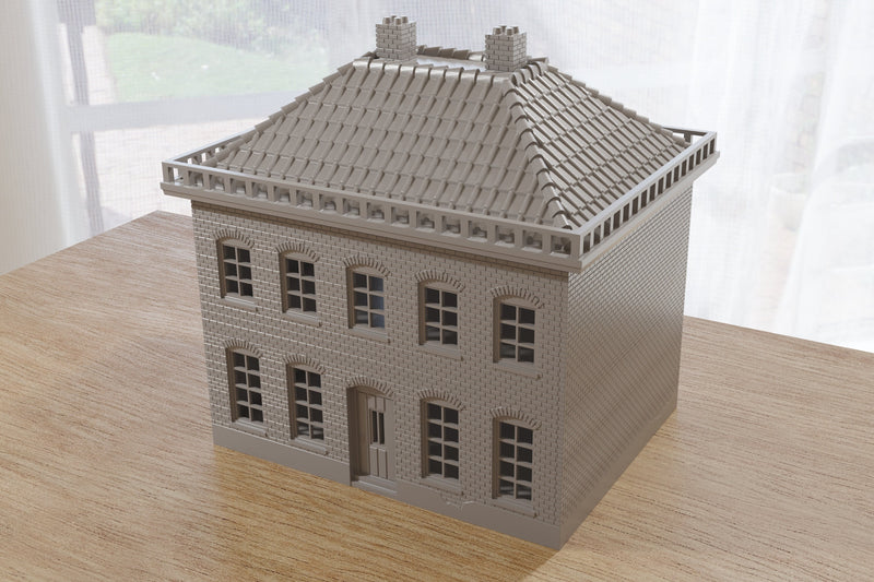 Dutch Manor House - Tabletop Wargaming WW2 Terrain | 15mm 20mm 28mm HO Miniature 3D Printed Model | Bolt Action
