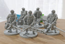 Heavy Guns Squad A - 28mm/32mm Modern Wargaming Miniature for Tabletop RPG
