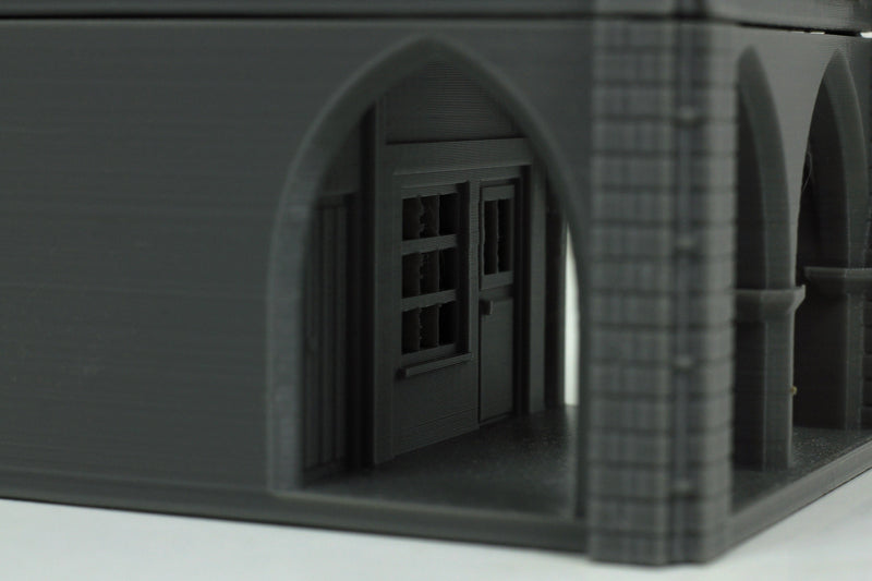 French Town Medieval Building A - Tabletop Wargaming WW2 Terrain | 15mm 20mm 28mm HO Scale 3D Printed Miniature