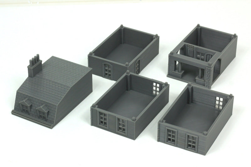French Town Medieval Building E - Tabletop Wargaming WW2 Terrain | 15mm 20mm 28mm HO Scale 3D Printed Miniature