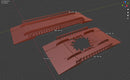 Flat Steel Bridge - Tabletop Wargaming WW2 Terrain Miniature | 15mm 20mm 28mm | 3D Printed Model