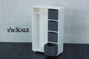 Clothing Closet with Cubes - Dollhouse Miniature 1:12 Miniature Dollhouse Furniture