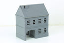 German House with Arch - Tabletop Wargaming Terrain - Miniature Gaming - 3D Printed
