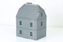 German Traditional Double Storey House - Tabletop Wargaming Terrain - Miniature Gaming - 3D Printed
