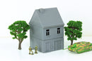 German Village Set of 4 Houses - Tabletop Wargaming Terrain - Miniature Gaming - 3D Printed