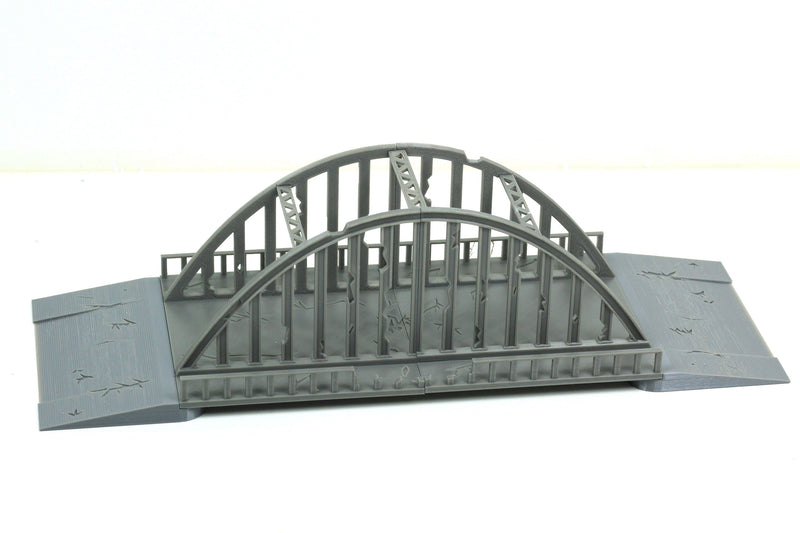 Steel Arch Bridge - Tabletop Wargaming WW2 Terrain Miniature | 15mm 20mm 28mm | 3D Printed Model