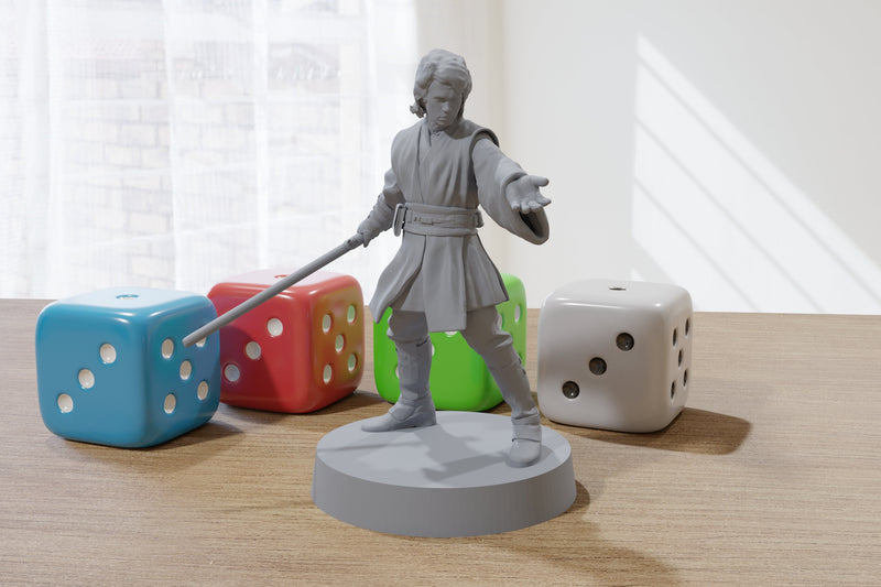 Anakin - Clone Wars - Star Wars Legion 35mm Proxy Miniature for Tabletop RPG