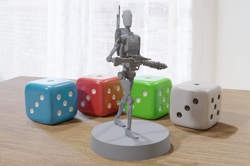 Droids Trio - Star Wars Legion 35mm Proxy Miniature for Tabletop RPG