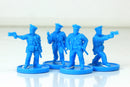 NYPD Policemen Team - Modern Wargaming Miniatures for Tabletop RPG - 20mm / 28mm / 32mm Scale Minifigures