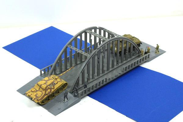Steel Arch Bridge - Tabletop Wargaming WW2 Terrain Miniature | 15mm 20mm 28mm | 3D Printed Model