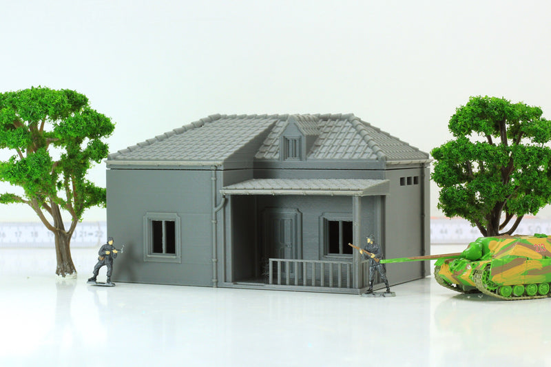 Italian Village Set - 4 Houses - Historical Tabletop Wargaming Terrain - Miniature Gaming - 3D Printed