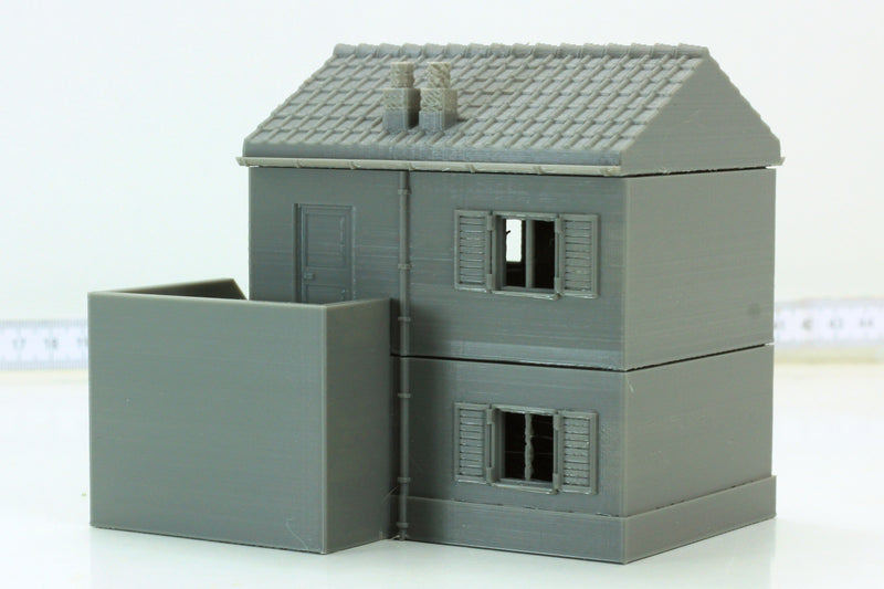 Italian House - Two Familia DS T2 - Historical Tabletop Wargaming Terrain - Miniature Gaming - 3D Printed