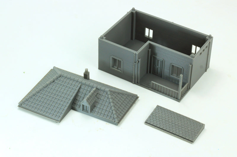 Italian House - With Veranda SS T1 - Historical Tabletop Wargaming Terrain - Miniature Gaming - 3D Printed