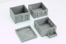 Arab Urban Buildings set of Four Town Houses - Tabletop Wargaming Terrain - Miniature Gaming - 3D Printed