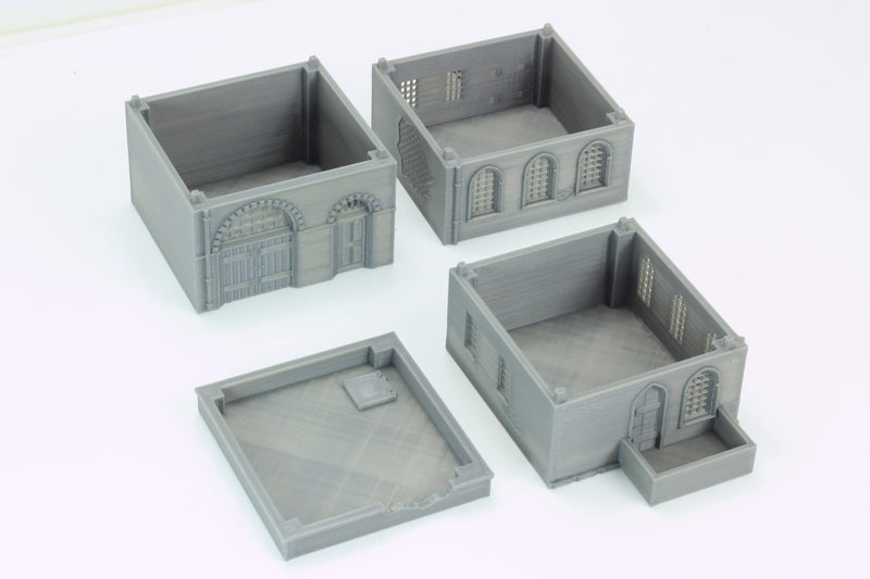 Arab Urban Building - Corner House - Tabletop Wargaming Terrain - Miniature Gaming - 3D Printed
