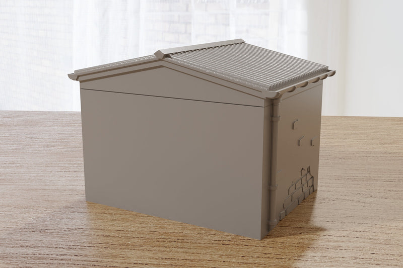 Normandy French Village Shed T2 (VOLUME 2) - Tabletop Wargaming Terrain | Destroyed - Intact | 3D Printed Miniature | Flames of War