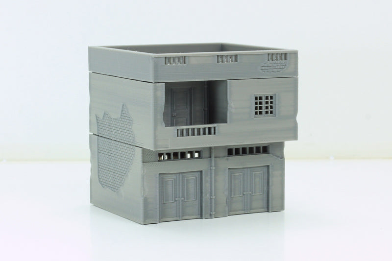 Arab Urban Buildings set of Four Town Houses - Tabletop Wargaming Terrain - Miniature Gaming - 3D Printed