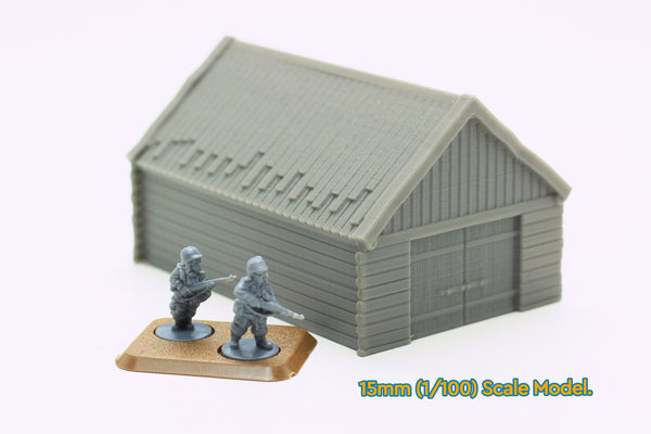 Rural Barn - Tabletop Wargaming WW2 Terrain | 15mm 20mm 28mm HO Miniature 3D Printed Model | Bolt Action