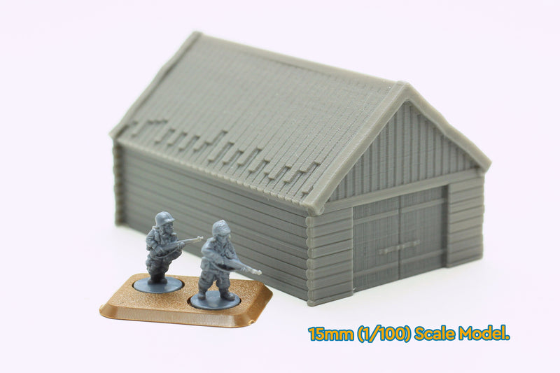 Rural Barn - Tabletop Wargaming WW2 Terrain | 15mm 20mm 28mm HO Miniature 3D Printed Model | Bolt Action