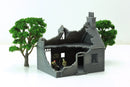 Normandy French Village House SS-T2 (VOLUME 2) - Tabletop Wargaming Terrain | Destroyed - Intact | 3D Printed Miniature | Flames of War