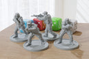 Modern US Police - Four - Modern Wargaming Miniatures for Tabletop RPG - 20mm / 28mm / 32mm Scale Minifigures