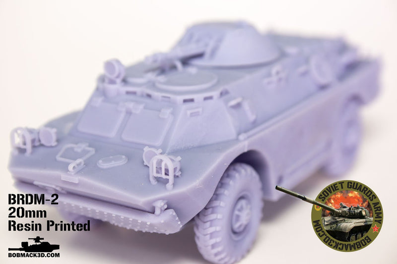 BRDM-2 amphibious armored scout car | 28mm / 20mm / 15mm Wargaming Vehicle Compatible with Team Yankee