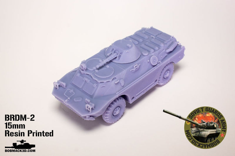 BRDM-2 amphibious armored scout car | 28mm / 20mm / 15mm Wargaming Vehicle Compatible with Team Yankee